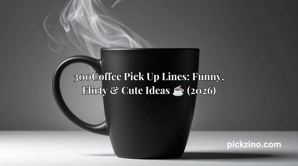 300+ Coffee Pick Up Lines: Funny, Flirty & Cute Ideas (2026)