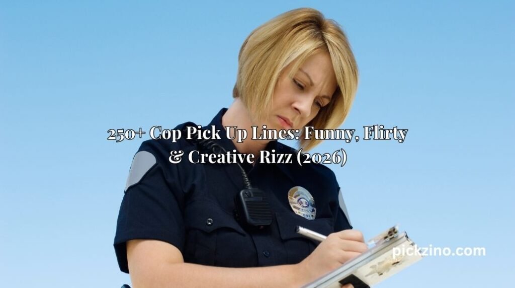 250+ Cop Pick Up Lines: Funny, Flirty & Creative Rizz (2026)