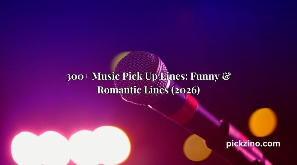 300+ Music Pick Up Lines: Funny & Romantic Lines (2026)