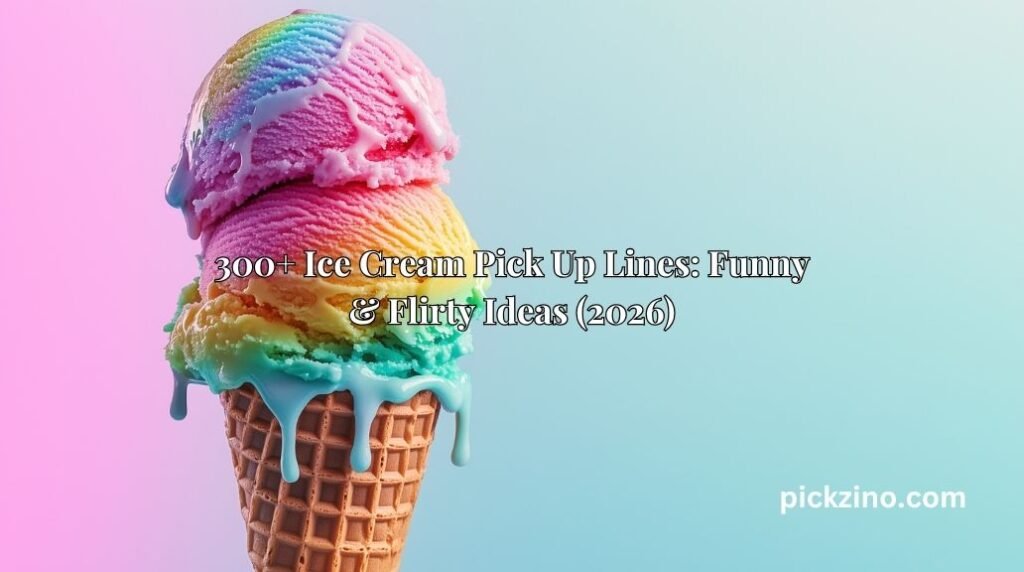 300+ Ice Cream Pick Up Lines: Funny & Flirty Ideas (2026)