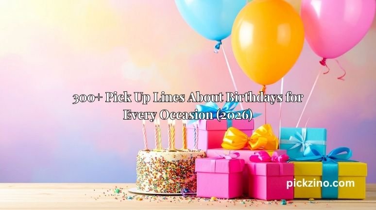 300+ Pick Up Lines About Birthdays for Every Occasion (2026)