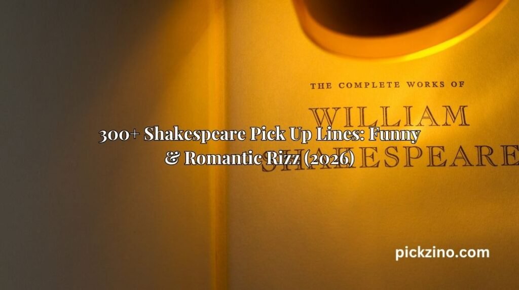 300+ Shakespeare Pick Up Lines: Funny & Romantic Rizz (2026)