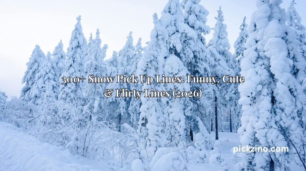 300+ Snow Pick Up Lines: Funny, Cute & Flirty Lines (2026)