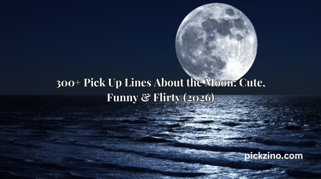300+ Pick Up Lines About the Moon: Cute, Funny & Flirty (2026)